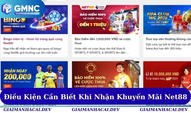 Điểm cần nhớ khi tham gia khuyến mãi Net88